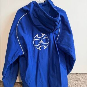 Adidas Royal Blue Hooded Jacket